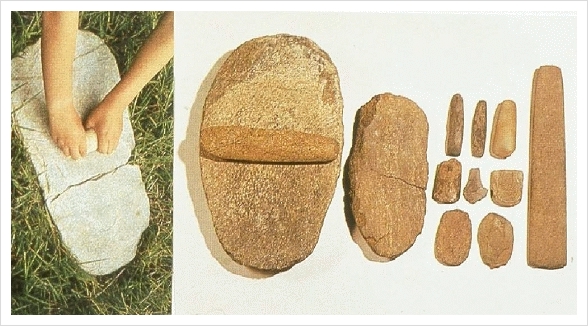 신석기 시대의 간석기, 빗살무늬토기, 갈판과 갈돌, 가락바퀴 : 네이버 블로그