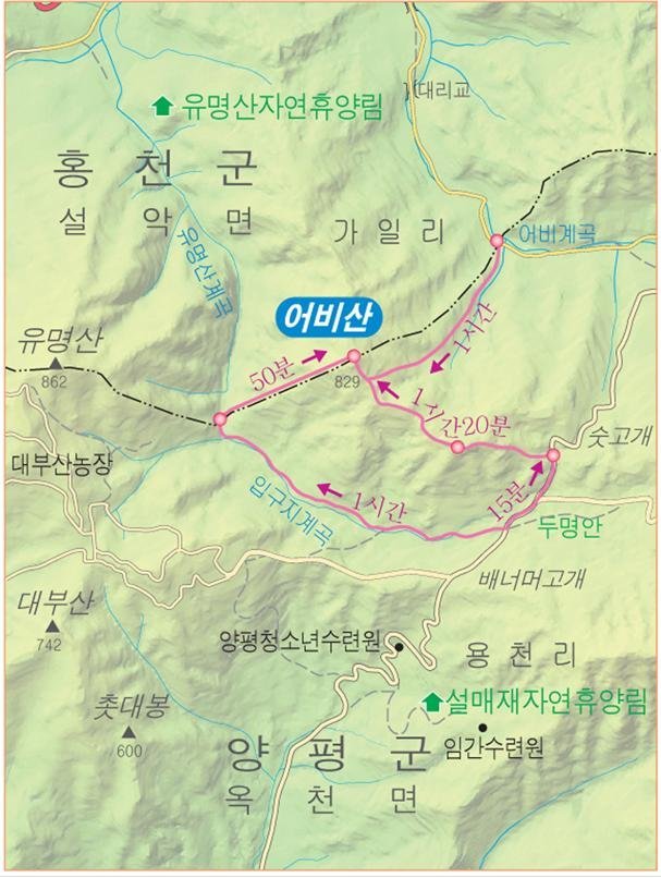 어비산 정상(829m) 이미지