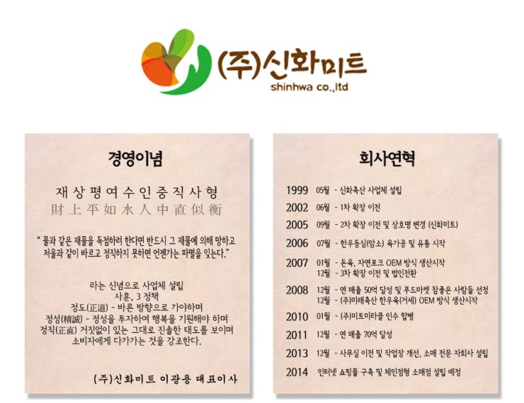 (주)신화미트 이미지
