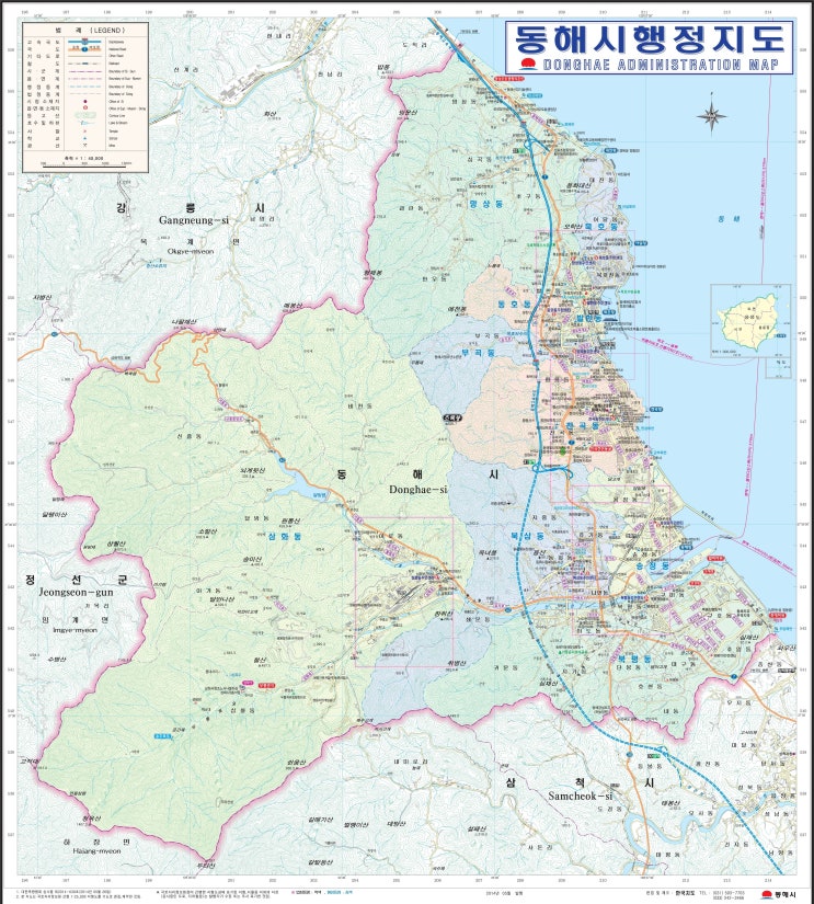 동해시 산행지도 : 네이버 블로그