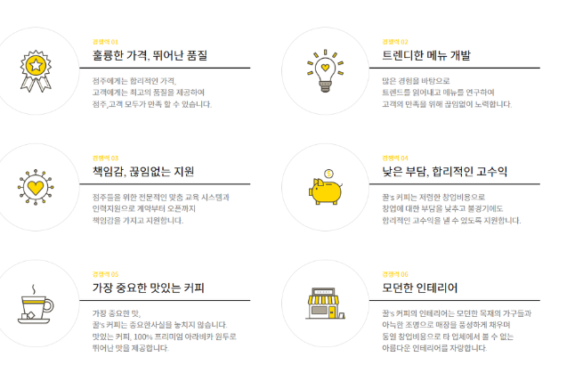 꿀스커피 이미지