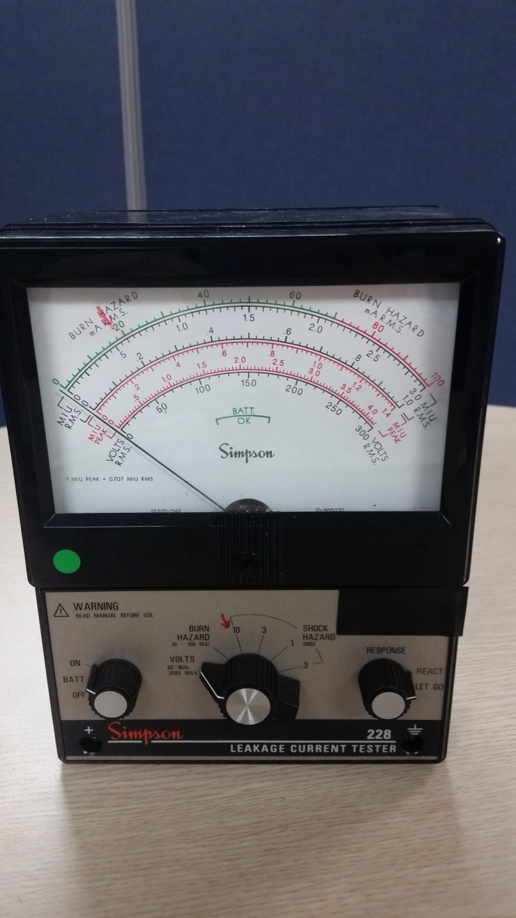 누설전류계 leakage current tester 228(Simpson) 중고 계측기 판매/렌탈 네이버 블로그