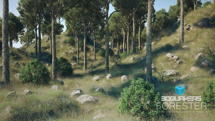 Forester for C4D (나무 쉽게 만들어 주는 플러그인) : 네이버 블로그