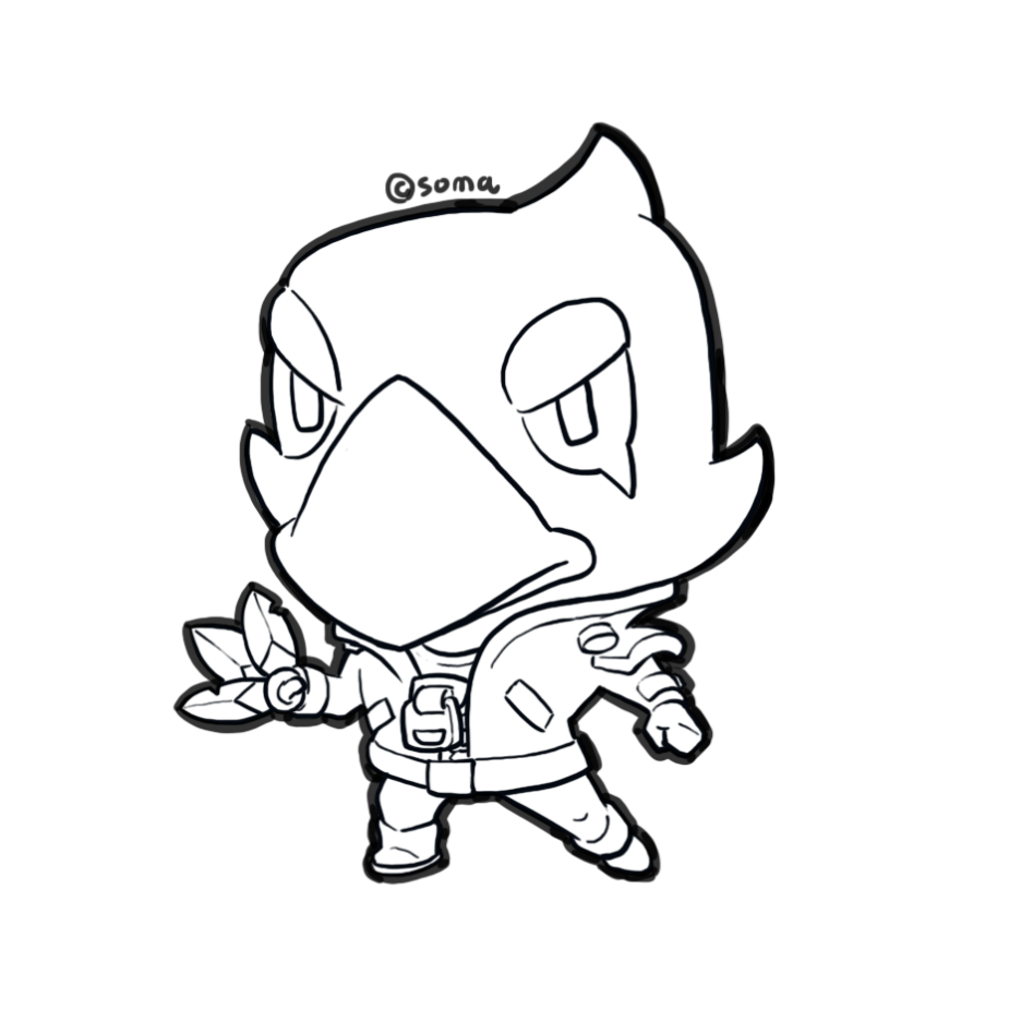 Ë¸Œë¡¤ìŠ¤íƒ€ì¦ˆ Í¬ë¡œìš° Sdìºë¦­í„° Ê·¸ë¦¬ê¸° Howtodraw Crow From Brawlstars Ë„¤ì´ë²„ Í¬ìŠ¤íŠ¸