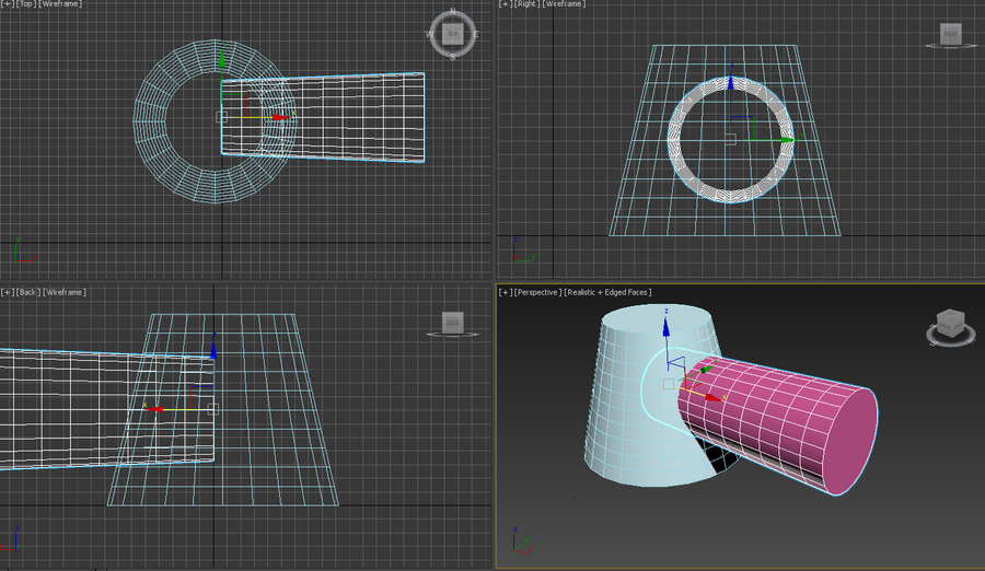 3D-MAX 도형 구멍 뚫기 / 오브젝트 뚫기 / 쓰리디맥스 블린 Boolean : 네이버 블로그