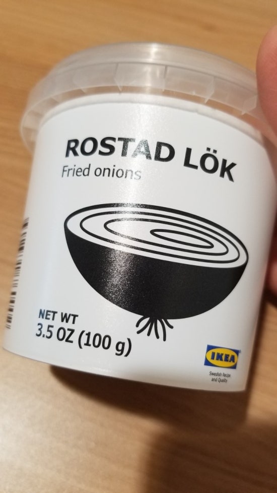 [이케아] ikea ROSTAD LOK 양파 후레이크 Fried onions 네이버 블로그