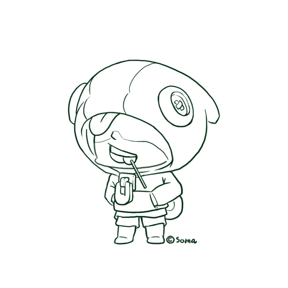 Ë¸Œë¡¤ìŠ¤íƒ€ì¦ˆ Ë ˆì˜¨ Sdìºë¦­í„° Ê·¸ë¦¬ê¸° How To Draw Leon Brawlstars Ë„¤ì´ë²„ Í¬ìŠ¤íŠ¸