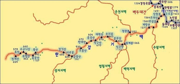 용문산 가섭봉 조망 이미지