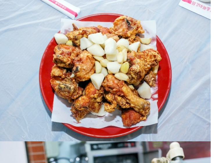 팔경마늘통닭 이미지