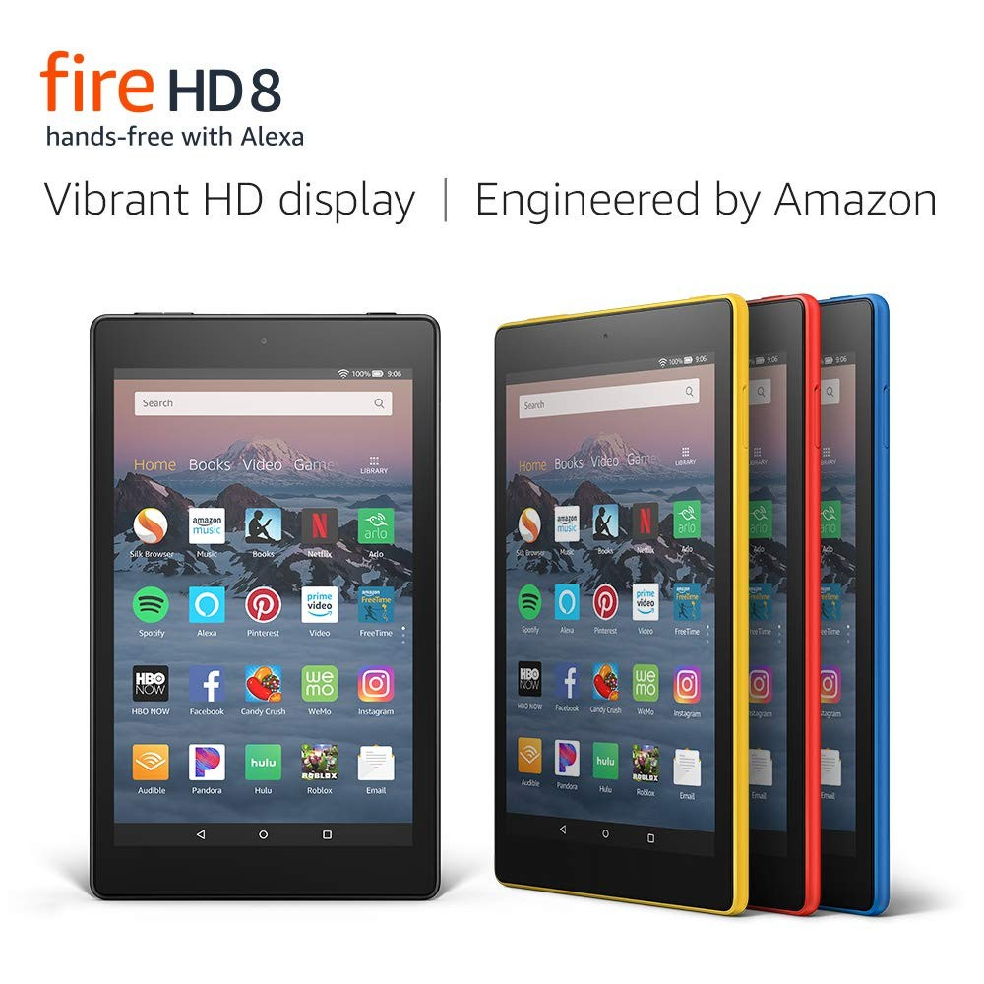 아마존 파이어 fire hd8 태블릿 pc 올뉴 All New 2019 버전 PC, 핑크(16GB), 파이어 HD 8 
