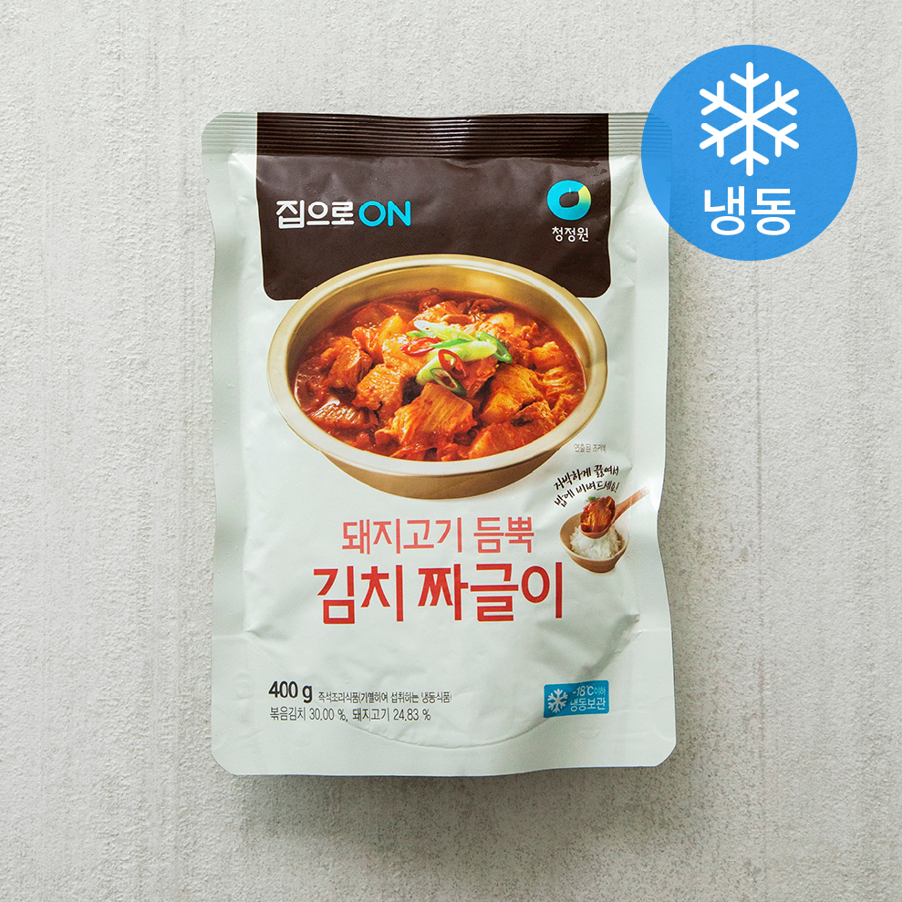 집으로온 돼지고기 듬뿍 김치짜글이 (냉동), 400g, 1개 