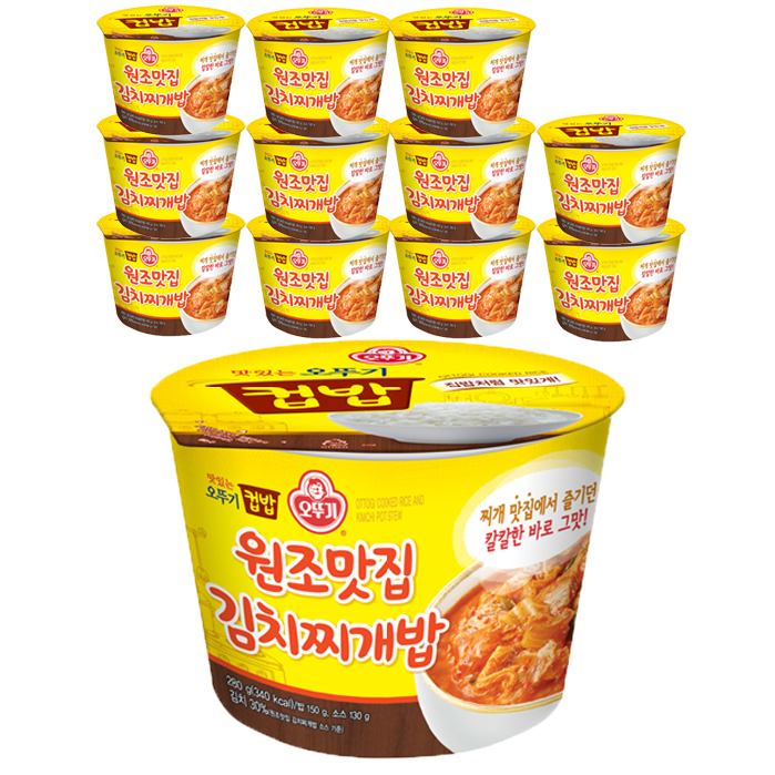 오뚜기 원조맛집 김치찌개밥, 280g, 12개입 