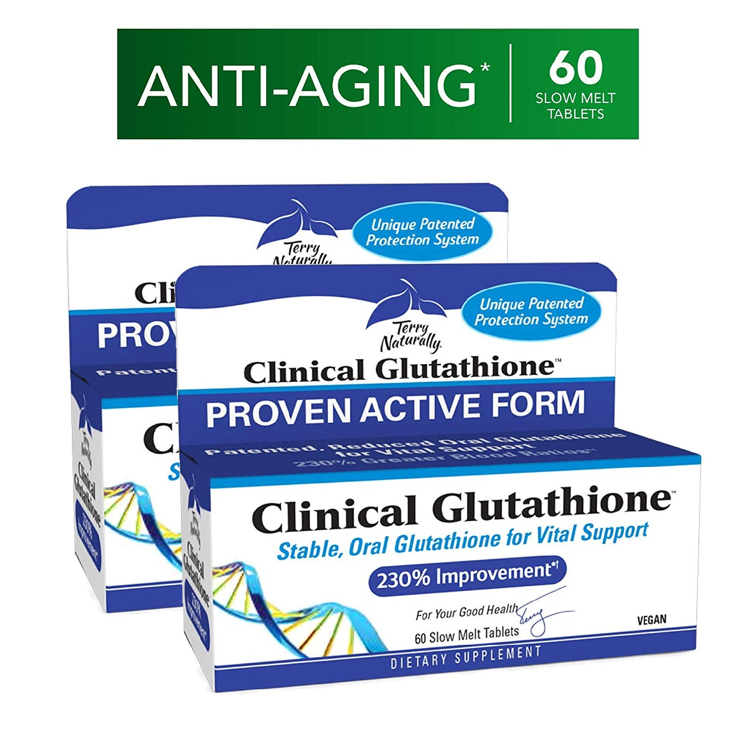 Terry Naturally Clinical Glutathione 클리니컬 글루타치온 60정x2, 2개, 60정 