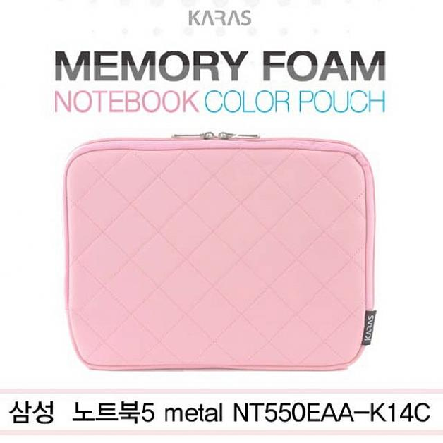 오케몰 삼성 노트북5 metal NT550EAA K14C용 컬러파우치 핑크 kp 1003 노트북 파우치 