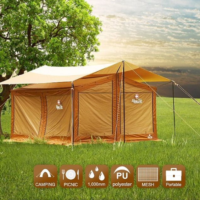 스위스알파인 4면 메쉬 풀패널 렉타타프 스크린 텐트 이너 티피 코베아 6인용 방수 캠핑용품 