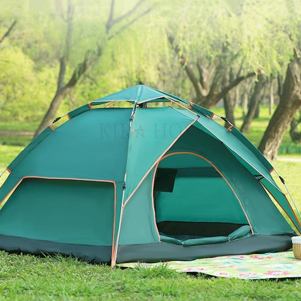 kirahosi 골드문 야외텐트 캠핑 텐트 I 21 Am0ewn, 흑녹색 이층SY3-4인용, 1 