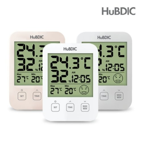 [텐바이텐] 휴비딕 디지털 온습도계 HT-7 시계 아이콘 표시_(1379737), 옵션선택 