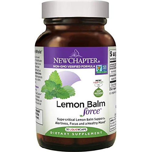 New Chapter Lemon Balm Force with Supercritical 뉴챕터 레몬 밤 서플리먼트 (면역 지원 Non-GMO - 30 ct 채식 캡슐), 1통 