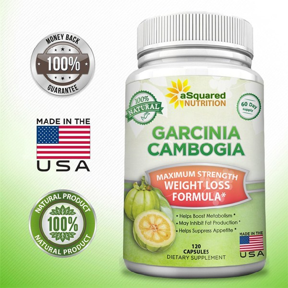 aSquared Nutrition 100% Pure Garcinia Cambogia Extract 가르시니아 캄보지아 음식식단관리 60일분, 1통 