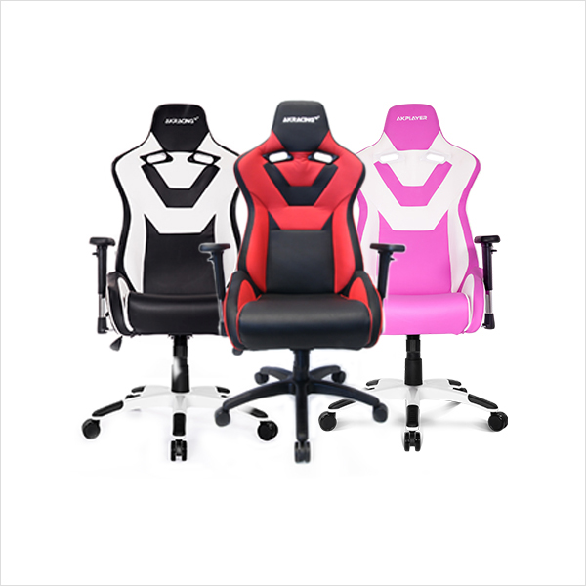 제닉스 AKRACING Gaming Chair [TYPE-3] 게이밍 컴퓨터 의자 학생의자/사무용의자, 레드 