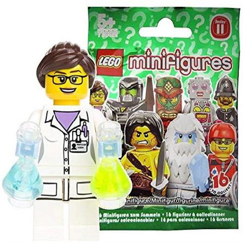 레고 미니 피규어 시리즈11 과학자(여성인 과학자) (LEGO Minifigure Series11 Scientist) 71002-11, 본품선택 