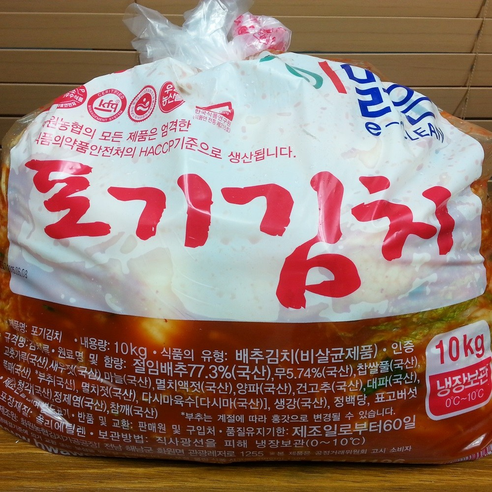 해남 농협 맛있는 포기김치, 1개, 10kg 