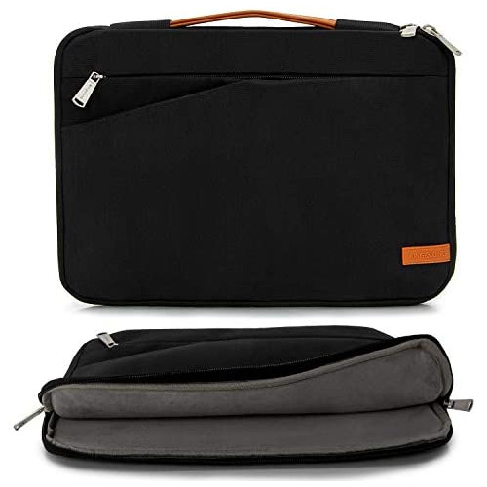 노트북 파우치 KINGSLONG 17 Inch Laptop Sleeve Case Bag Water Resistant Compatible with Acer Aspire/Predator Toshiba Dell Inspiron ASUS P-Series HP Pavi, Size = 15 - 15.6 inch | Color = Black 