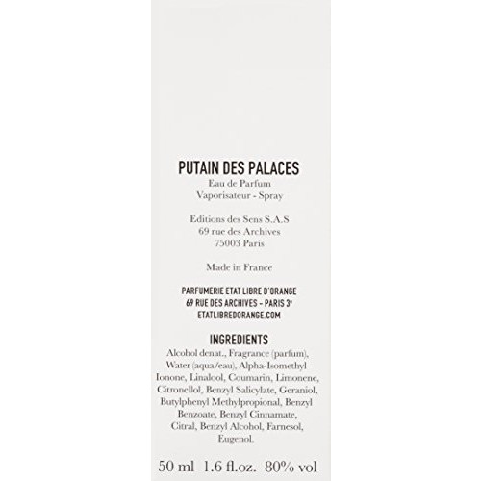 Etat Libre dOrange Putain des Palaces Eau de Parfum Spray, 본문참고, Size = 3.38 fl. oz. 