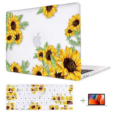 노트북 파우치 Lalumix MacBook Pro 13 Inch Case Release A2159 A1989 A1706 A1708 Plastic Pattern Hard Shell Case Compatible Newly MacBook Pro 13 Sunflowe, 본문참고 