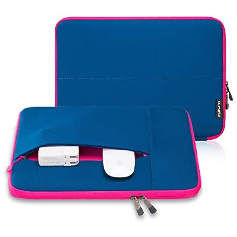 노트북 파우치 Runetz - MacBook Pro 13 inch Sleeve Neoprene Laptop Sleeve 13.3 inch MacBook Air 13 inch Sleeve Notebook Computer Bag Protective Case Cov, Color = Pink 