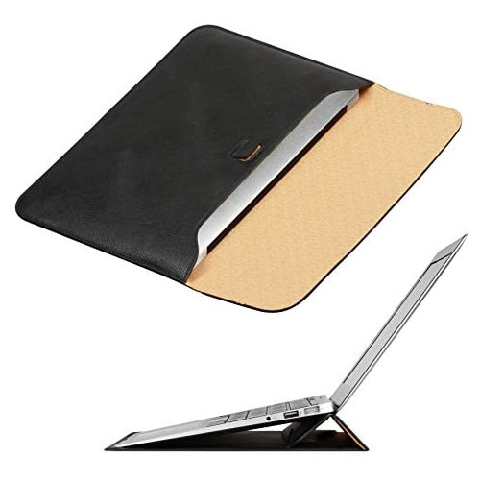 노트북 파우치 OMOTON Laptop Sleeve with Stand Function Slim Carrying Bag Compatible 2018/2019 New MacBook Air 13 inch Black, Size = 13 inch (Fits 2017 MacBook Air) | Color = Black 