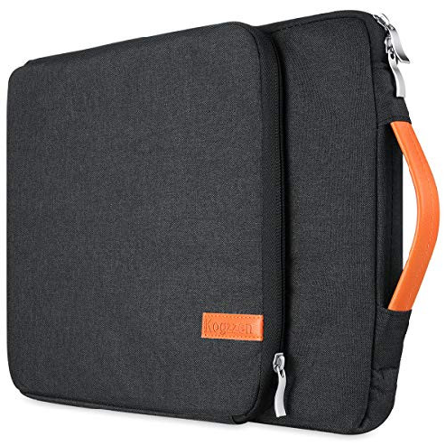 노트북 파우치 Kogzzen 11 11.6 12 Inch Laptop Sleeve Tablet Case Compatible with MacBook 12"/ MacBook Air 11.6"/ Surface Pro Waterproof Notebook, Size = 13-13.5 | Color = Grey. 
