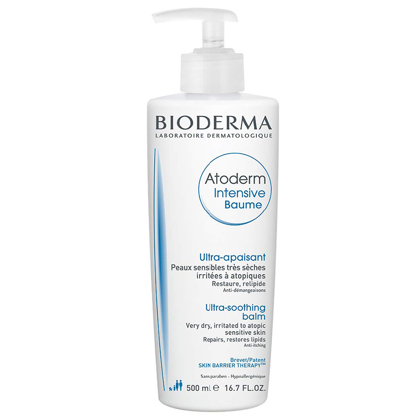 바이오더마 아토덤 인텐시브 밤 악건성 민감성용 16.7oz(500ml) Bioderma Atoderm Intensive Balm For Very Dry Skin Body Lotion, 1개, 500ml 