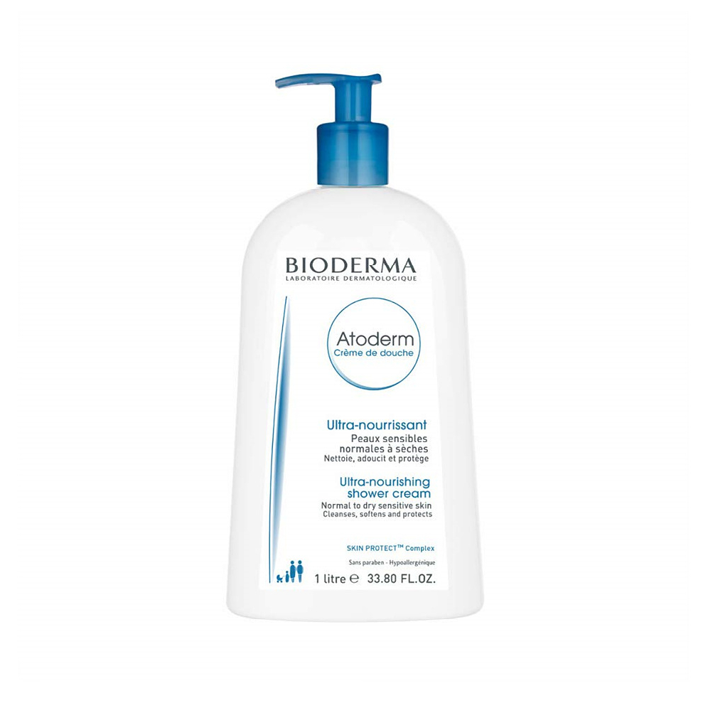 Bioderma Atoderm Cleansing Shower Cream Wash 바이오더마 아토덤 클렌징 샤워크림 바디워시 33.8oz (1L), 1통, 1L 