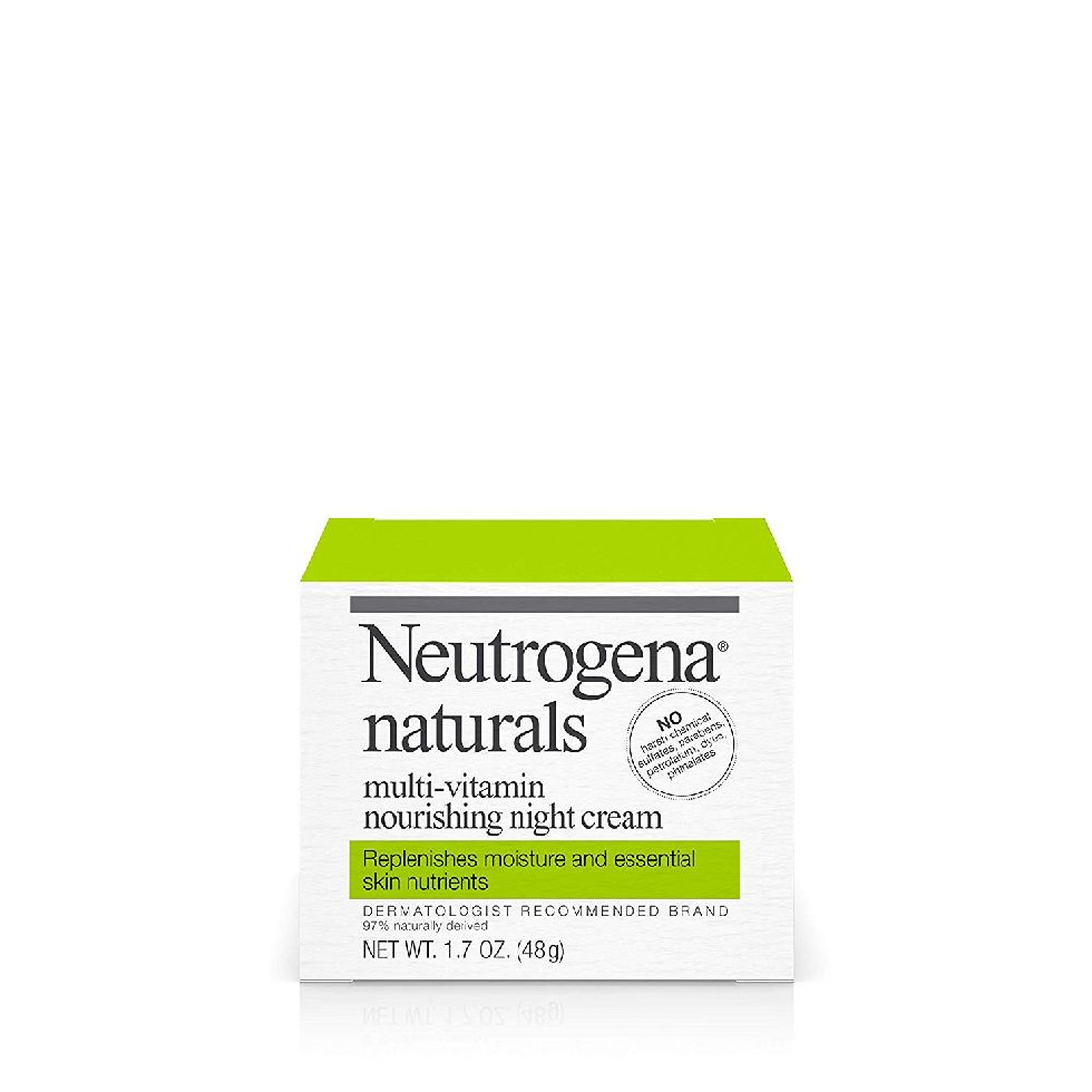 Neutrogena 뉴트로지나 내츄럴 멀티 비타민 모이스춰 라이징 너리싱 나이트 크림 48 g, 상세페이지참조, 48g 