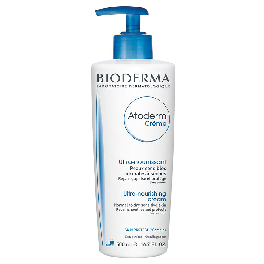 바이오더마 아토덤 크림 악건성용 16.7oz(500ml) Bioderma Atoderm Cream for Very Dry or Sensitive Skin Body Lotion, 1개, 500ml 