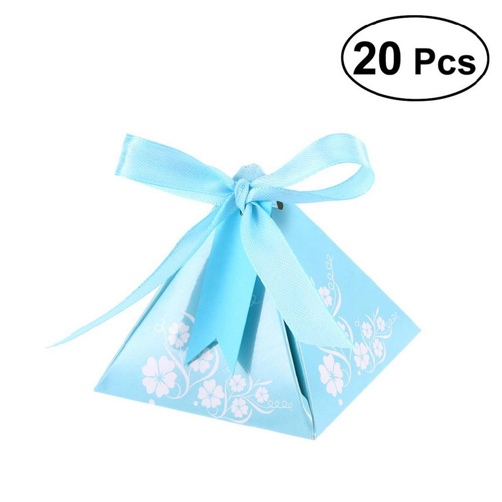 Museya 결혼식 용 초콜릿 사탕 상자 사탕 Boxs 수채화 피라미드 삼각형 베이비 샤, 선택, 상세설명참조 