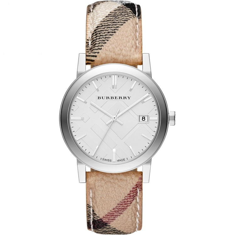 【稼働】 バーバリー レディース腕時計 白文字盤 ノバチェック ロゴ 3針 女 専用586BURBERRY バーバリー時計 レディース腕時計 ノバチェック