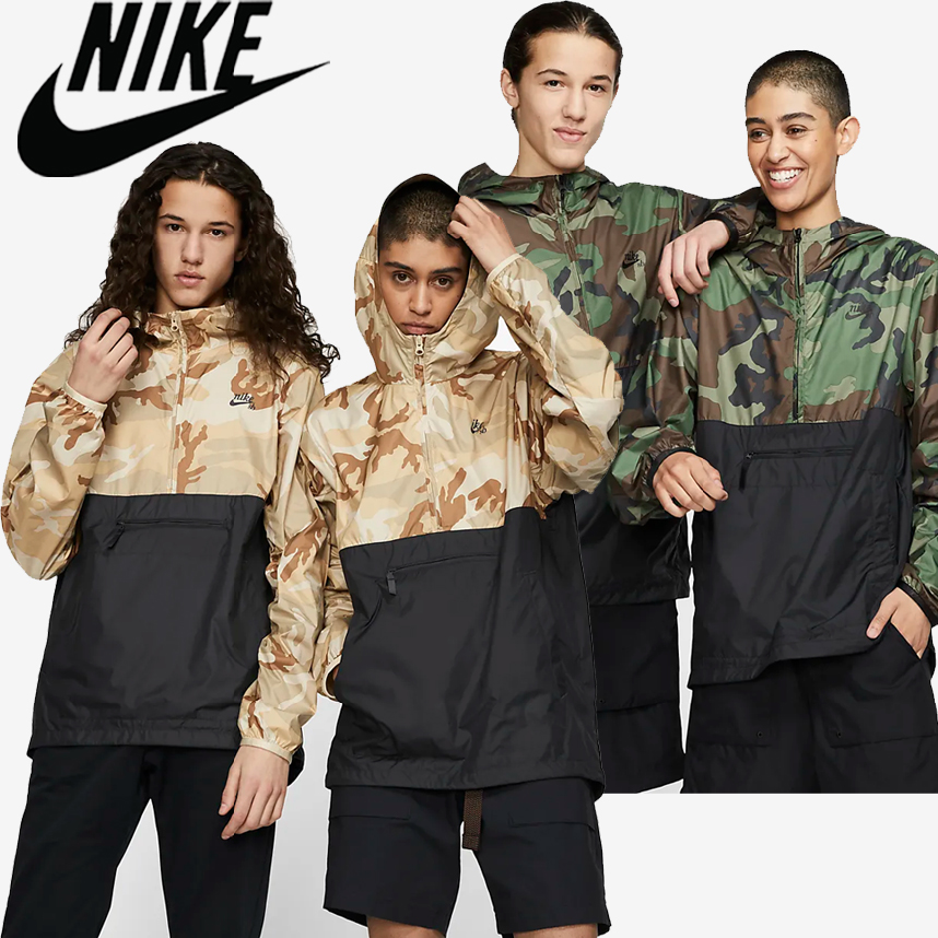 [해외] 미국정품 나이키 Camo Skate Anorak Jacket Nike SB 남자 카모 스케이트 아노락 후드집업자켓 
