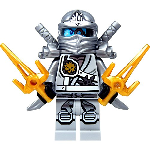 LEGO 닌자 고 미니 피규어 - 젠 티타늄(티탄) 닌자 골드와 실버의 무기, 본품선택 