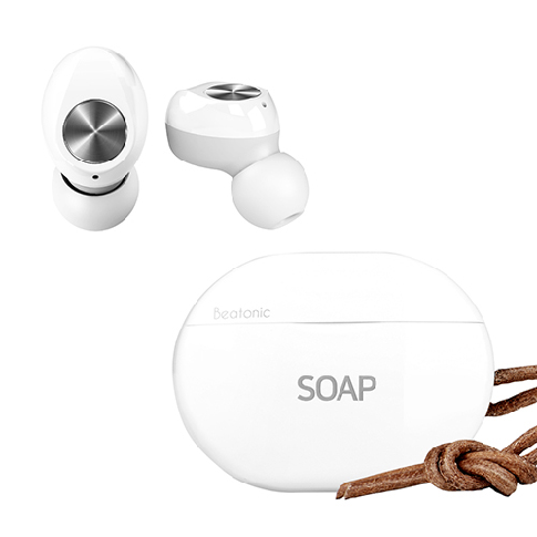 앱코 BEATONIC SOAP 블루투스 이어폰, 화이트 