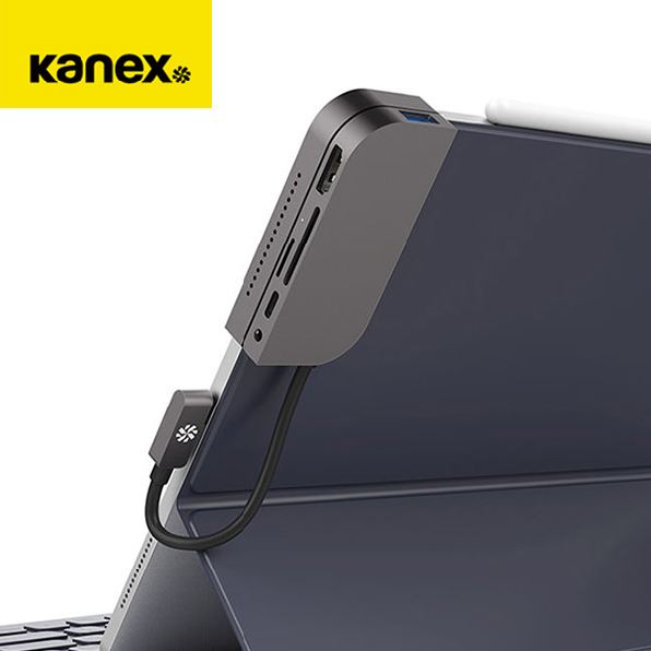 KANEX 프리미엄 아이패드 프로 USB 3.0 HDMI 4K 6 IN 1 스마트 멀티 허브, 단품 