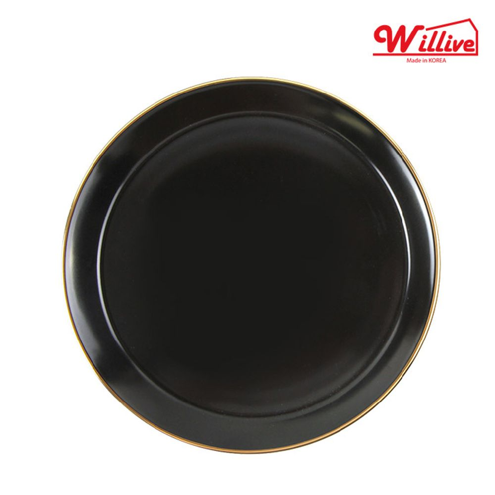 골드림 10in 접시 대 블랙 1P 그릇 플레이트 식기, 본상품선택 