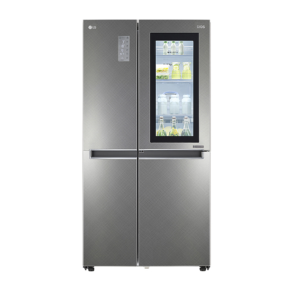 디오스 노크온 매직 스페이스 양문형 냉장고 S831SN75 820L 방문설치 