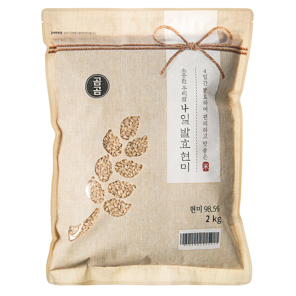 곰곰 2019년 소중한 우리쌀 4일 발효현미, 2kg, 1개 