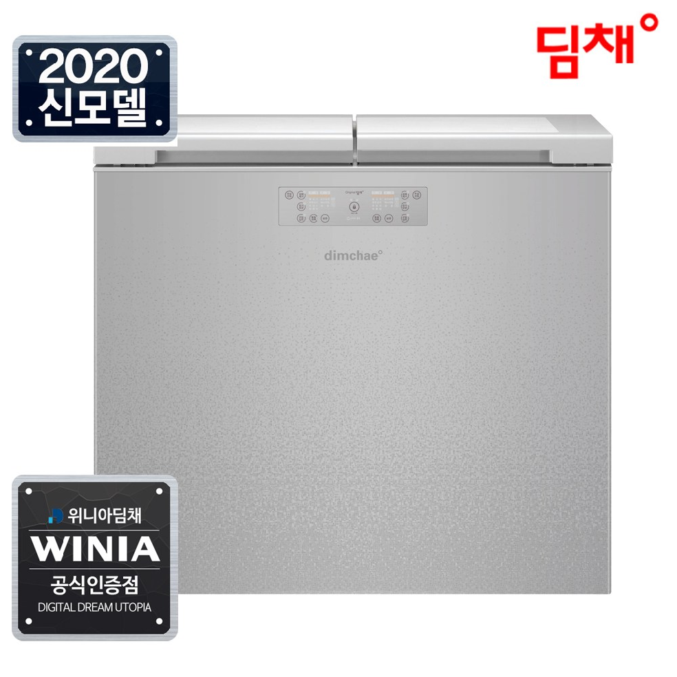 위니아 (공식) 20년형 딤채 뚜껑형 김치냉장고 EDL22CFWXSS 221리터 