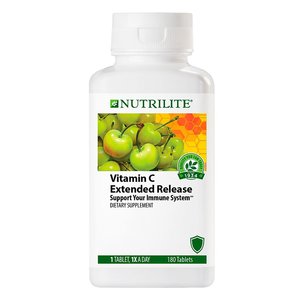 Amway 암웨이 뉴트리라이트 비타민C 플러스 180정(180Tablets) NUTRILITE Vitamin C Plus Extended Release, 1개 