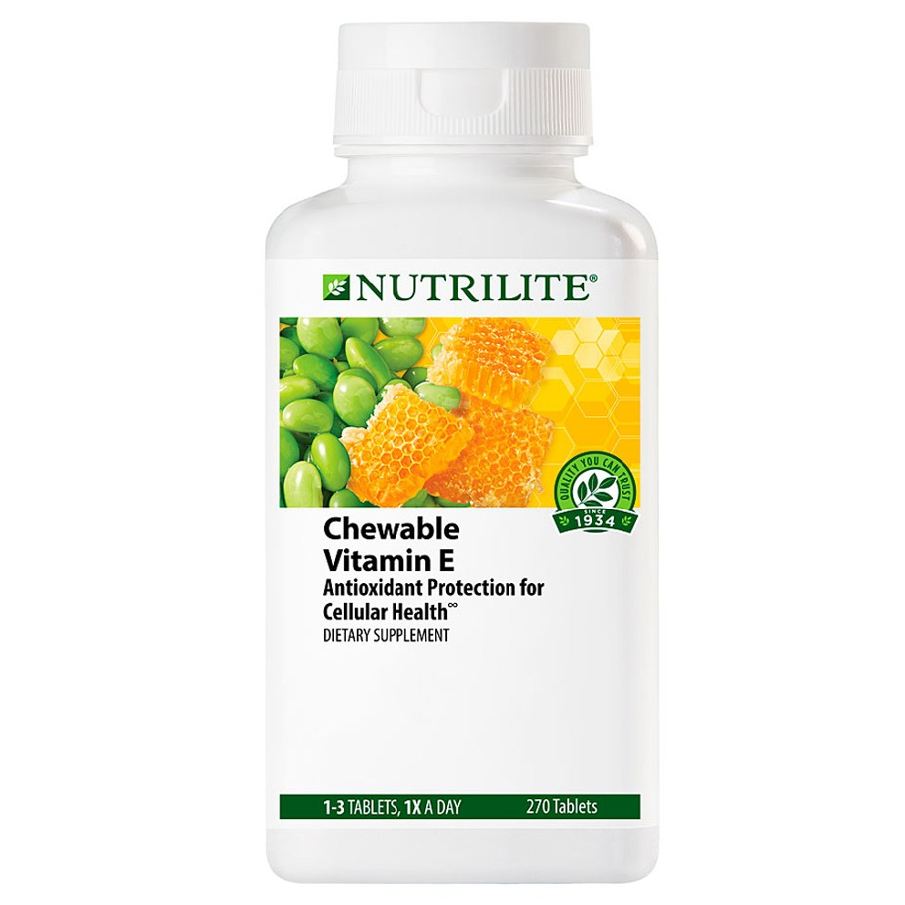 암웨이 뉴트리라이트 츄어블 비타민 E 270정 Nutrilite Chewable Vitamin 270 Tablets, 1개 