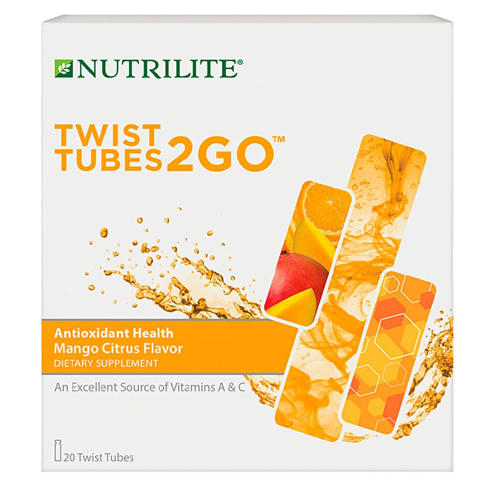 암웨이 뉴트리라이트 푸룻 앤 베지터블 20튜브 Nutrilite Fruits & Vegetables 2go Twist Tubes 20, 1개 
