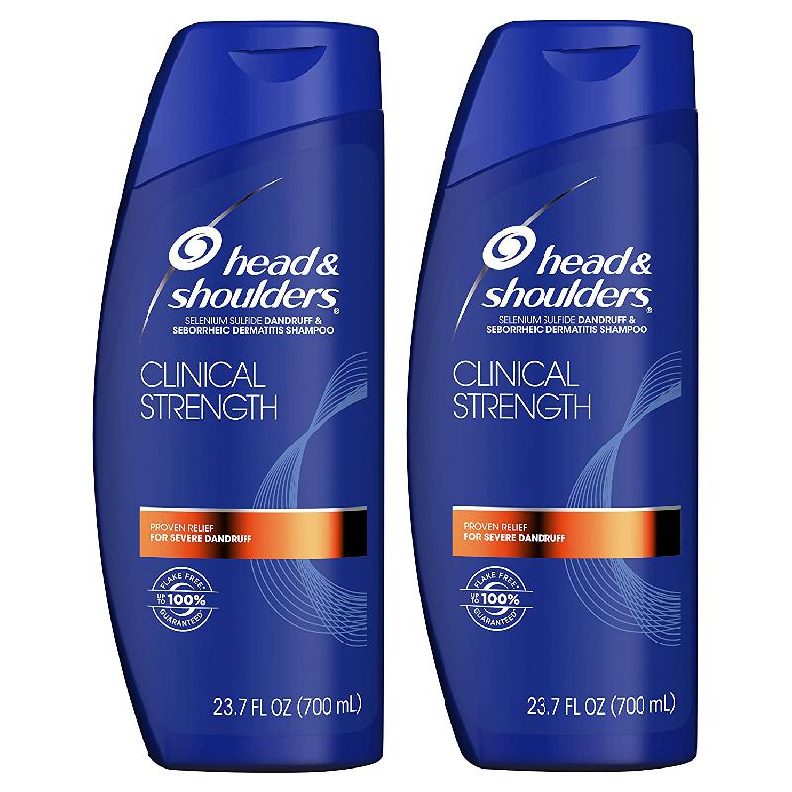 비듬생기는이유 11 헤드앤숄더 Clinical 비듬 두피 머리 가려움 샴푸, Clinical Strength Shampoo 2개 1팩, 23.7oz, 700ml 